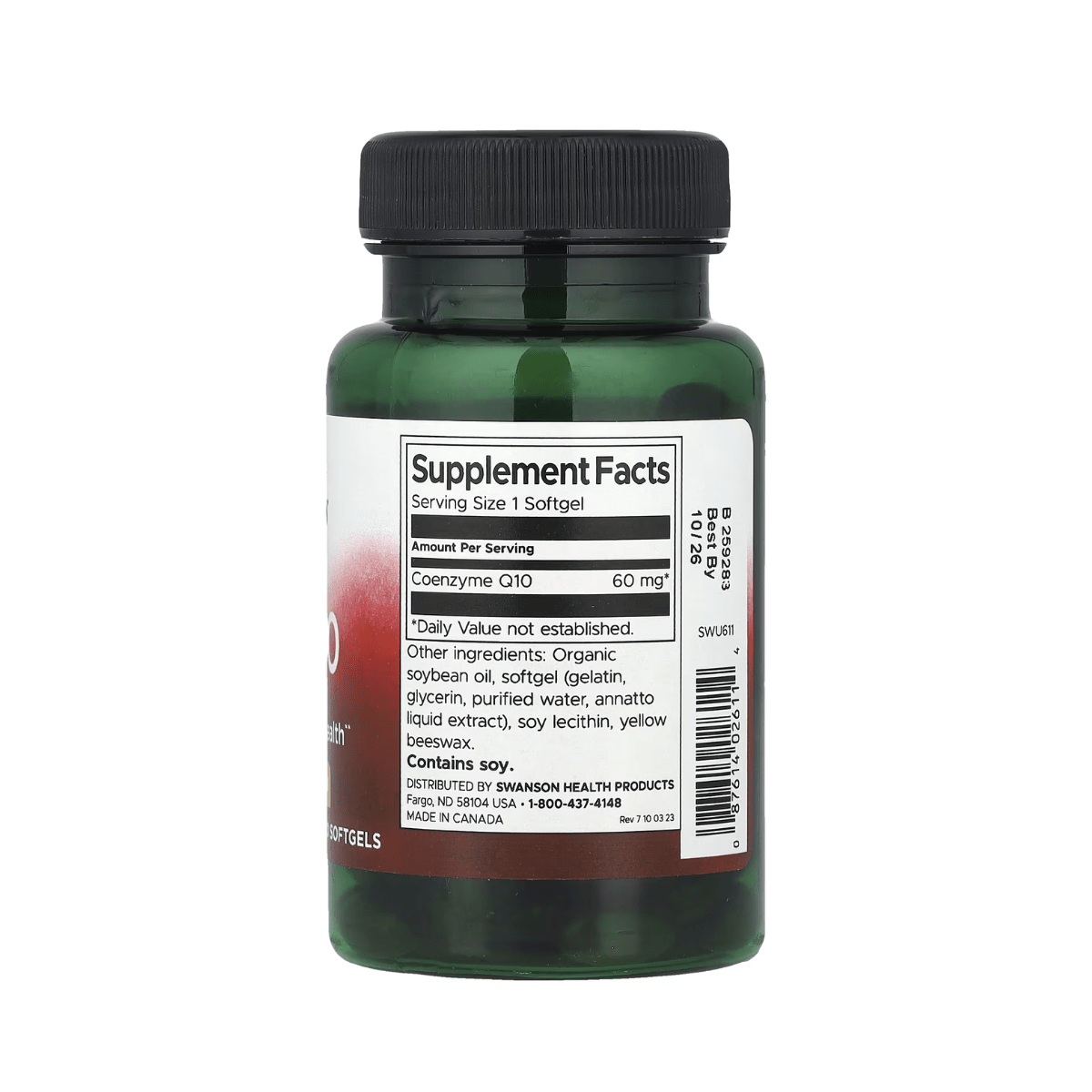 Coenzima Q - 10 60 mg – 120 Cápsulas | Swanson - Süpp